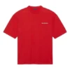 Balenciaga heren T-shirt met groot logo, retro, korte mouwen, rood 612966TIVG56540