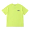 Balenciaga heren T-shirt met klein logo, ronde hals en korte mouwen, geel 620967TJVF77110