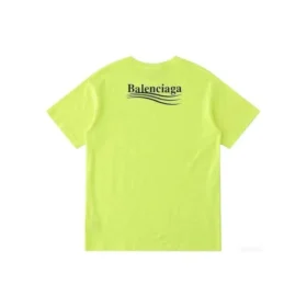 Balenciaga heren T-shirt met klein logo, ronde hals en korte mouwen, geel 620967TJVF77110