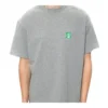 Balenciaga heren-T-shirt met logo op de borst, korte mouwen, grijs 594579THV631300
