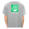 Balenciaga heren-T-shirt met logo op de borst, korte mouwen, grijs 594579THV631300