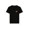 Balenciaga heren-T-shirt met logo op de borst, ronde hals en korte mouwen, zwart 620967TIV791000