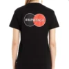 Balenciaga heren-T-shirt met logo op de borst, ronde hals en korte mouwen, zwart 620967TIV791000