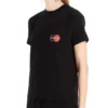 Balenciaga heren-T-shirt met logo op de borst, ronde hals en korte mouwen, zwart 620967TIV791000