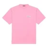 Balenciaga heren T-shirt met logo-opdruk, korte mouwen, roze 641675TJVF75713