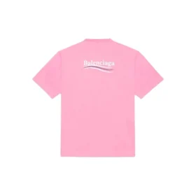 Balenciaga heren T-shirt met logo-opdruk, korte mouwen, roze 641675TJVF75713