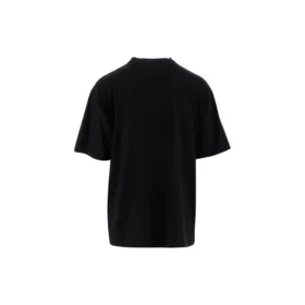 Balenciaga heren-T-shirt met oversized logo-print, retro-stijl, schoudervals, korte mouwen, zwart 620969TIVA11000