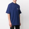 Balenciaga heren T-shirt met Political Campaign print, grote maat, korte mouwen, marineblauw 641675TIV521195