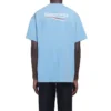 Balenciaga heren T-shirt met Political Campaign print, ronde hals en korte mouwen, blauw 570803TBV425840