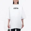 Balenciaga heren-T-shirt met print en korte mouwen, wit 620941TIV749040
