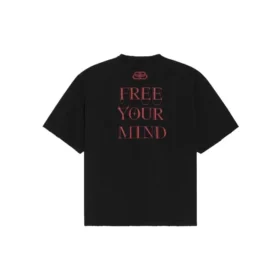 Balenciaga heren T-shirt met print, groot, korte mouw, zwart 641614TJV781000