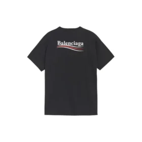 Balenciaga heren-T-shirt met print, korte mouwen, zwart 570803TAV441000
