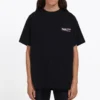 Balenciaga heren-T-shirt met print, korte mouwen, zwart 570803TAV441000