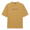 Balenciaga heren-T-shirt met ronde hals, alfabetprint en korte mouwen, kaki 620969TIV509605