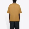 Balenciaga heren-T-shirt met ronde hals, alfabetprint en korte mouwen, kaki 620969TIV509605