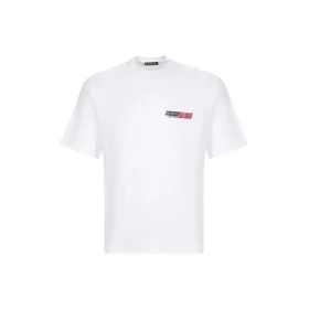 Balenciaga heren-T-shirt met ronde hals en korte mouwen, wit 612966TIVD19000
