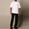 Balenciaga heren-T-shirt met ronde hals en korte mouwen, wit 612966TIVD19000