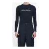 Balenciaga heren-T-shirt met symbolisch creatief logo, elastische lange mouwen, zwart 620966TIV491070
