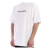 Balenciaga heren-T-shirt met symbolische ronde hals en alfabetprint, korte mouwen, wit 620969TIV509040