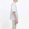 Balenciaga heren T-shirt, wit met BB-logo, klassieke logo-print, korte mouwen 570803TEV489044