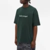 Balenciaga heren trui met alfabetprint, ronde hals en korte mouwen, groen 612966TIV543011