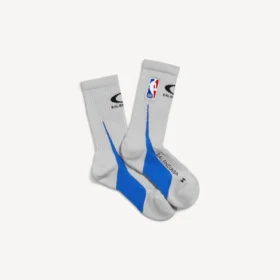 Balenciaga herensokken | NBA-samenwerkingssokken in vuilwit