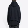 Balenciaga Hoodie met wijde pasvorm “Black” 674986TLVJ21074