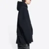 Balenciaga Hoodie met wijde pasvorm “Black” 674986TLVJ21074
