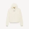 Balenciaga-hoodie voor dames met medium pasvorm en rugprint in crème