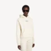 Balenciaga-hoodie voor dames met medium pasvorm en rugprint in crème