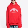 Balenciaga Hoodies, wijde pasvorm “Red” 674986TLVJ26441