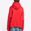 Balenciaga Hoodies, wijde pasvorm “Red” 674986TLVJ26441