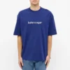 Balenciaga-logo met letters, heren, korte mouwen, blauw 612966TIV541195