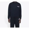 Balenciaga-logo-print, heren, lange mouwen, zwart 556147TBV141000