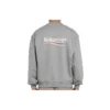 Balenciaga Micro Mark-trui met alfabetpatroon en ronde hals voor heren, grijs 556147TBV141300