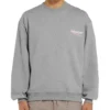 Balenciaga Micro Mark-trui met alfabetpatroon en ronde hals voor heren, grijs 556147TBV141300