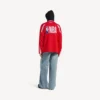 Balenciaga | NBA-samenwerking: oversized T-shirt met lange mouwen voor heren in rood/multicolor