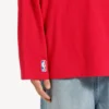Balenciaga | NBA-samenwerking: oversized T-shirt met lange mouwen voor heren in rood/multicolor