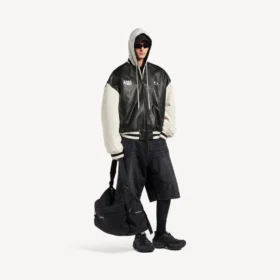 Balenciaga | NBA-samenwerkingsvarsityjack in zwart/wit