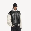 Balenciaga | NBA-samenwerkingsvarsityjack in zwart/wit