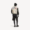 Balenciaga | NBA-samenwerkingsvarsityjack voor heren in ivoorkleur