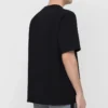 Balenciaga Paris Love T-shirt voor heren met print, normale pasvorm, korte mouwen, zwart 594579TGV431000