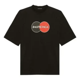 Balenciaga Retro Uniform heren-T-shirt met losse pasvorm en korte mouwen, zwart 620969TIV791000