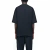 Balenciaga Retro Uniform heren-T-shirt met losse pasvorm en korte mouwen, zwart 620969TIV791000