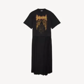 Balenciaga Sacra Cœur T-shirt met sleep voor dames in zwart