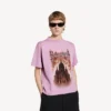 Balenciaga Sacra Cœur T-shirt voor dames met medium pasvorm  in oudroze