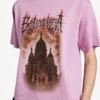 Balenciaga Sacra Cœur T-shirt voor dames met medium pasvorm  in oudroze