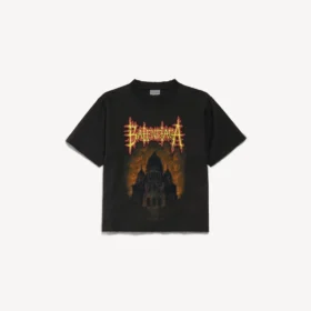 Balenciaga Sacra Cœur T-shirt voor dames met medium pasvorm  in zwart