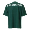 Balenciaga-shirt met logo-opdruk voor heren, korte mouwen, groen 570805THV803230