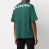 Balenciaga-shirt met logo-opdruk voor heren, korte mouwen, groen 570805THV803230